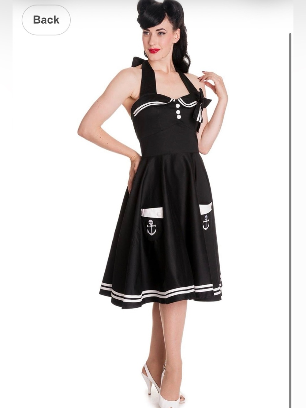 Hell Bunny Vixen, Halter Sailor Pirate, Pin-Up Dress